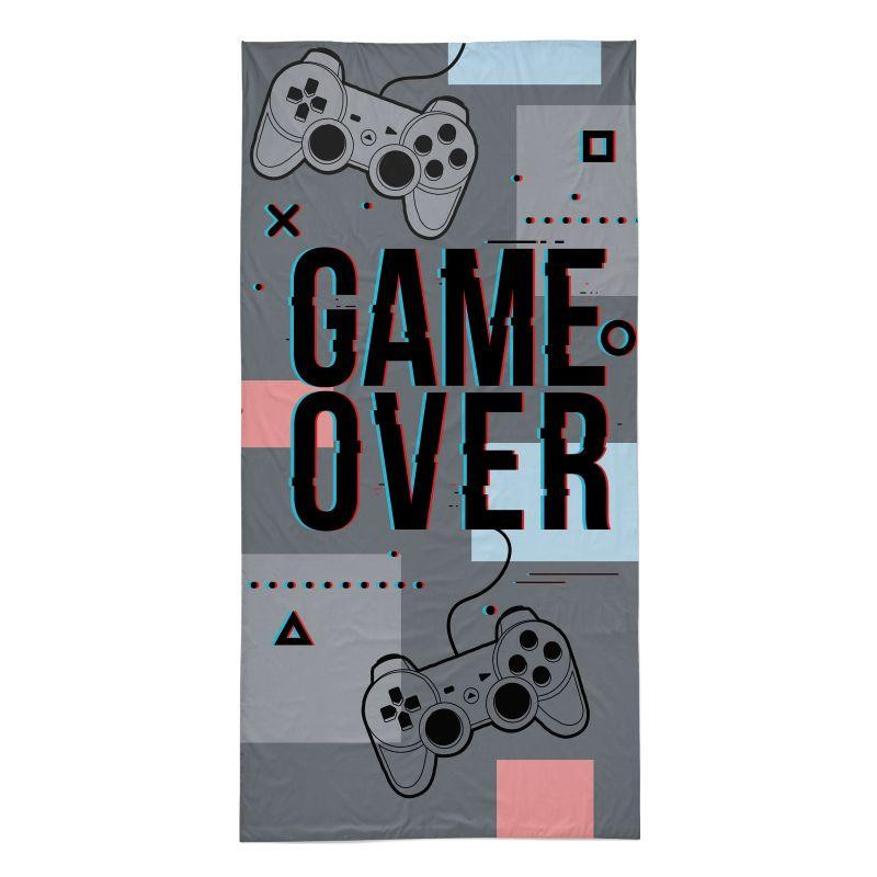 Osuška Game Over grey  Bavlna