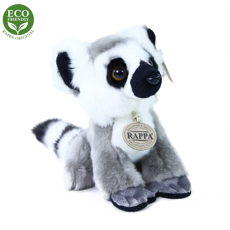 Plyšový lemur sedící 18 cm ECO