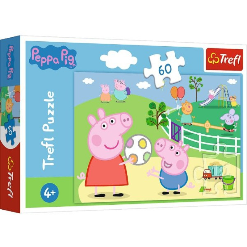 PUZZLE PEPPA PIG ZÁBAVA S PŘÁTELI 60 dílků