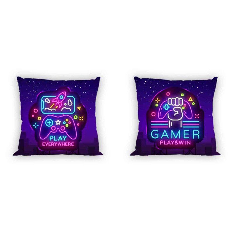 Povlak na polštářek Gamer Neon