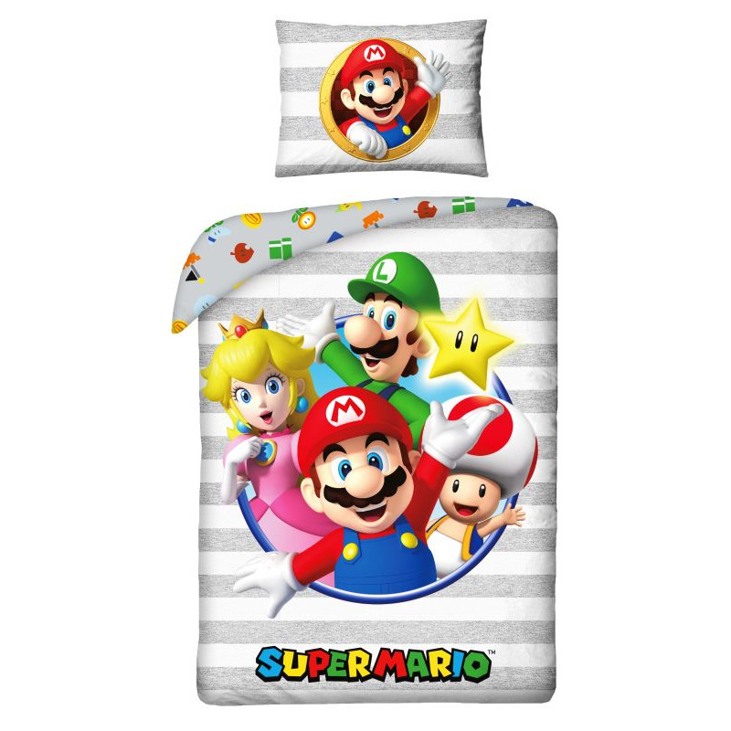 Povlečení Super Mario stripe