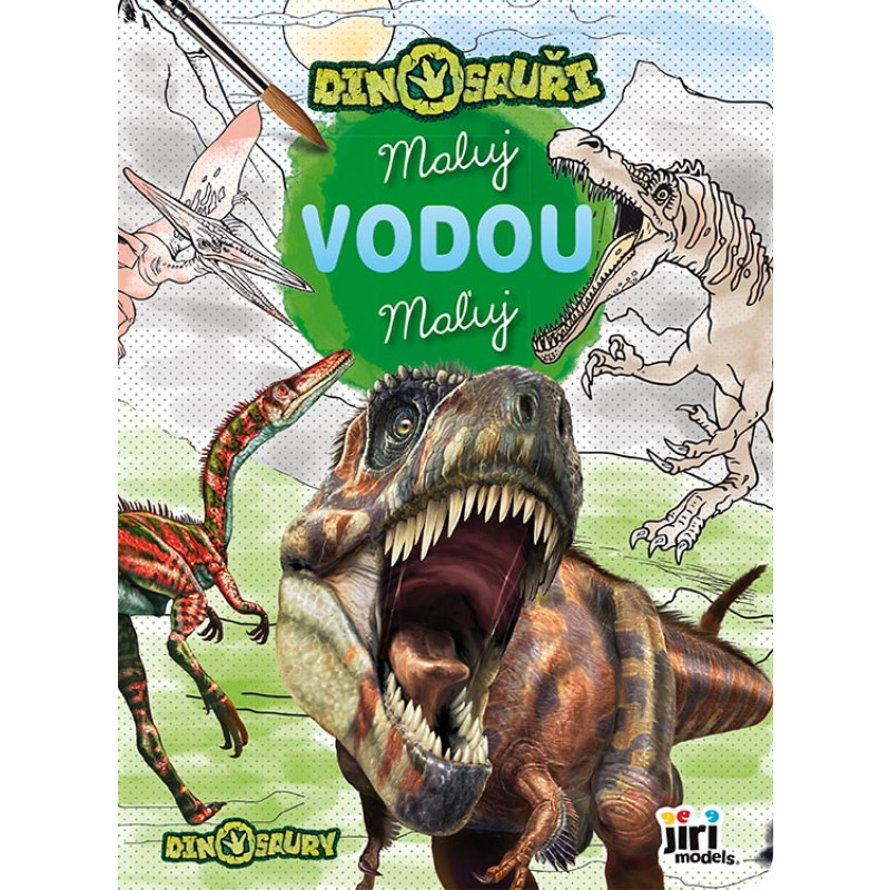 Omalovánka Maluj vodou Dinosauři