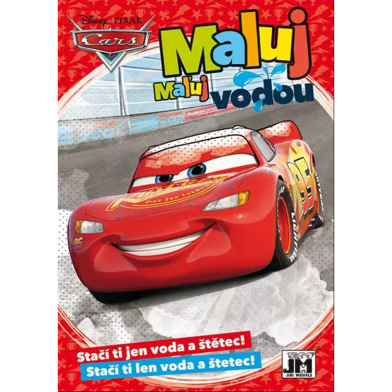 Omalovánka A5 Maluj vodou Cars