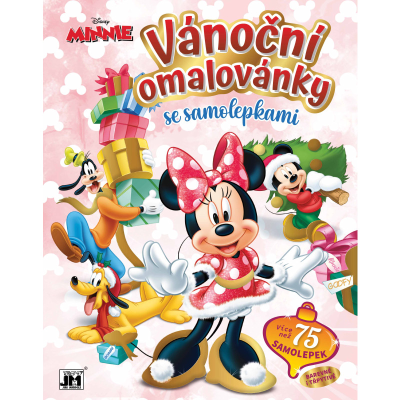 Vánoční omalovánka se samolepkami Minnie