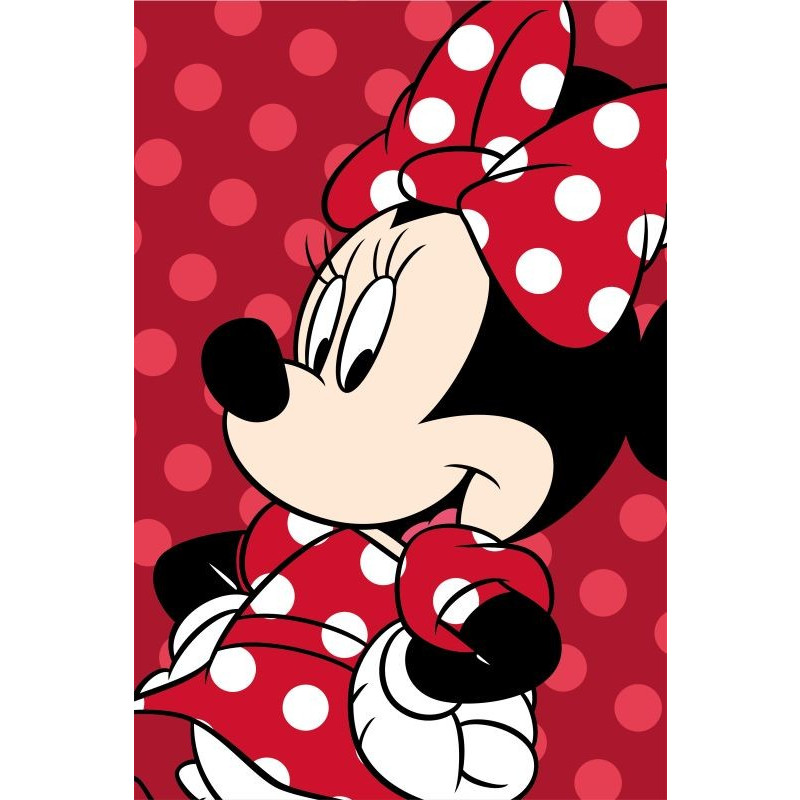 Deka mikroflanel Minnie Red