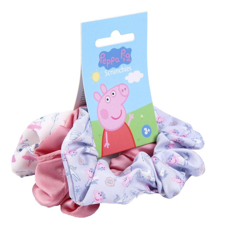 SADA 3 KS GUMIČKY DO VLASŮ PEPPA PIG var.1