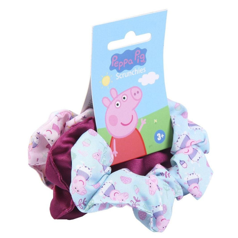 SADA 3 KS GUMIČKY DO VLASŮ PEPPA PIG var.3