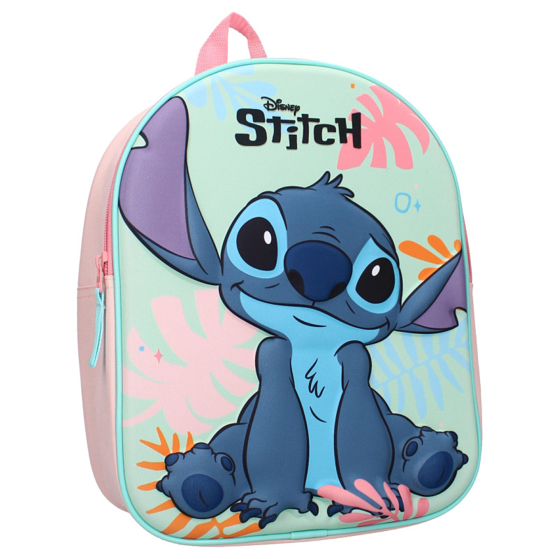 BATOH STITCH 3D růžovo modrá