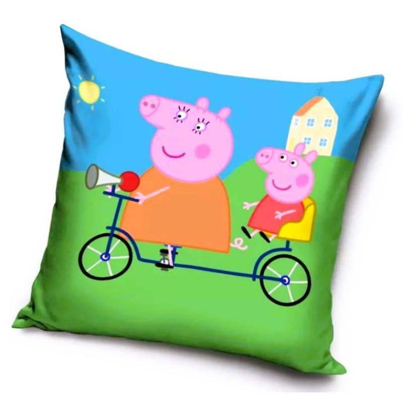 Povlak na polštář Peppa pig koloběžka