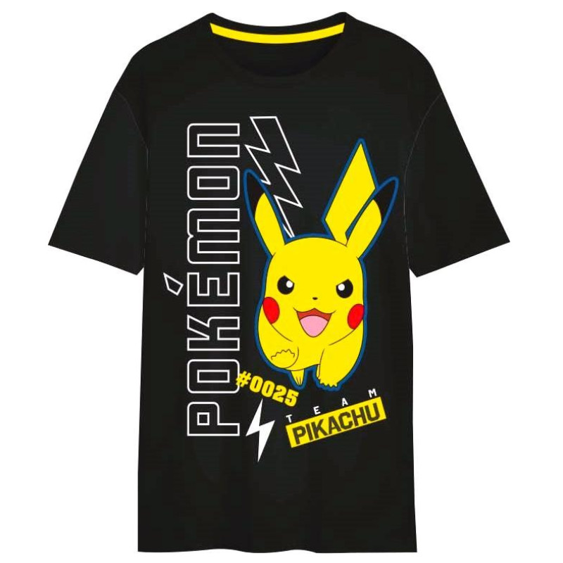 TRIČKO POKÉMON Team Pikachu černá