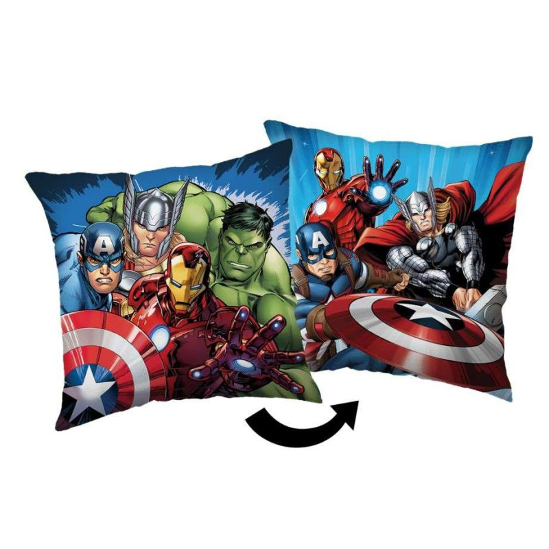 Mikroplyšový povlak na polštářek Avengers Heroes 03 Polyester, 40/40 cm