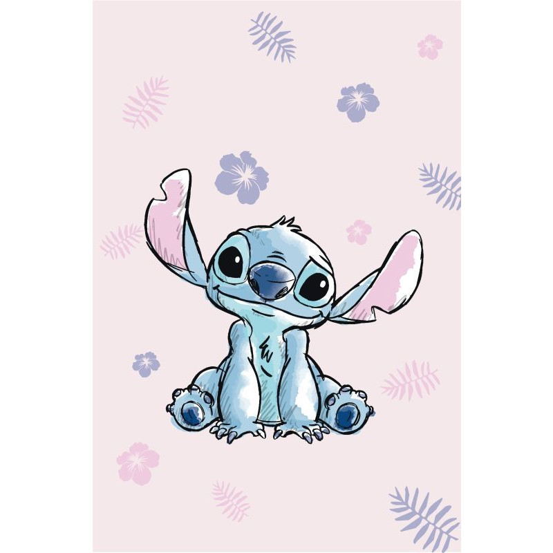 Deka mikroflanel Lilo and Stitch Pink