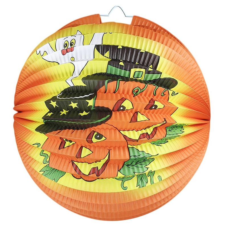 Lampion Halloween - veselé dýně 25 cm