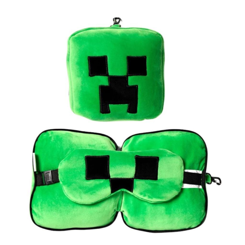 cestovní polštář s maskou na oči Minecraft
