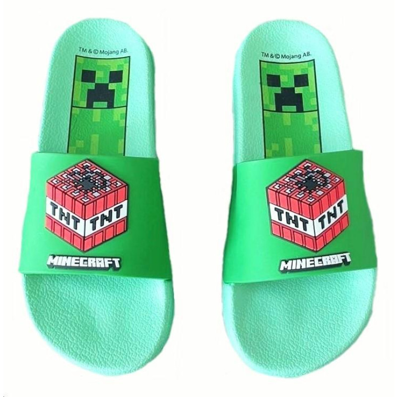 Pantofle Minecraft kostka