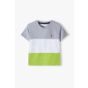 tričko a kraťasy chlapecký set šedo zelená
