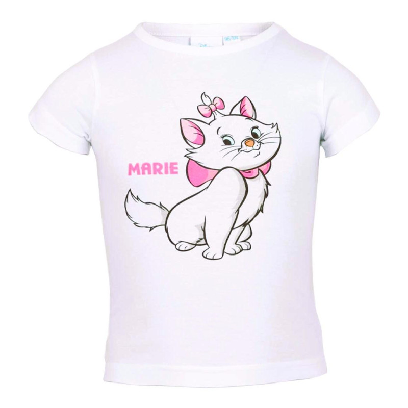 Tričko kočka Marie bílá