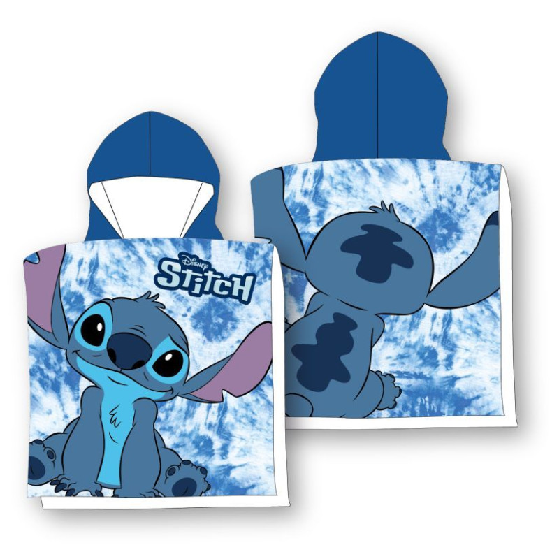 Pončo Lilo and Stitch blue micro