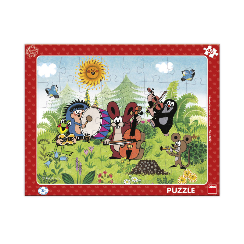 Puzzle Krtek a Kapela deskové 40