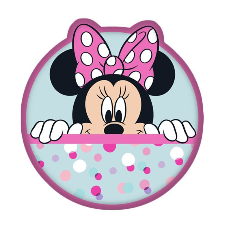 Tvarovaný mikroplyšový polštářek Minnie Dots