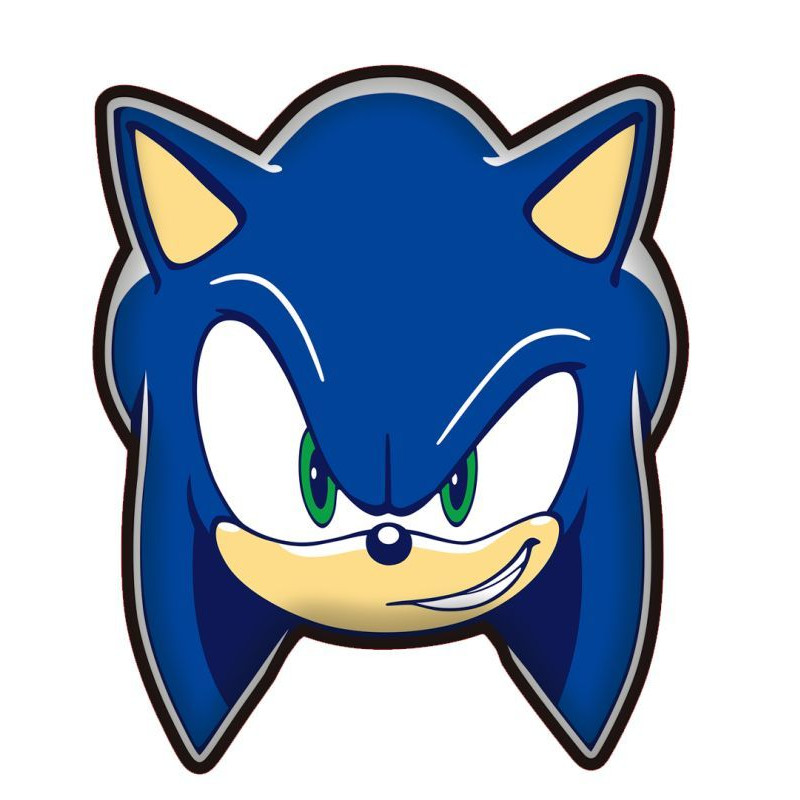 Tvarovaný mikroplyšový polštářek Sonic