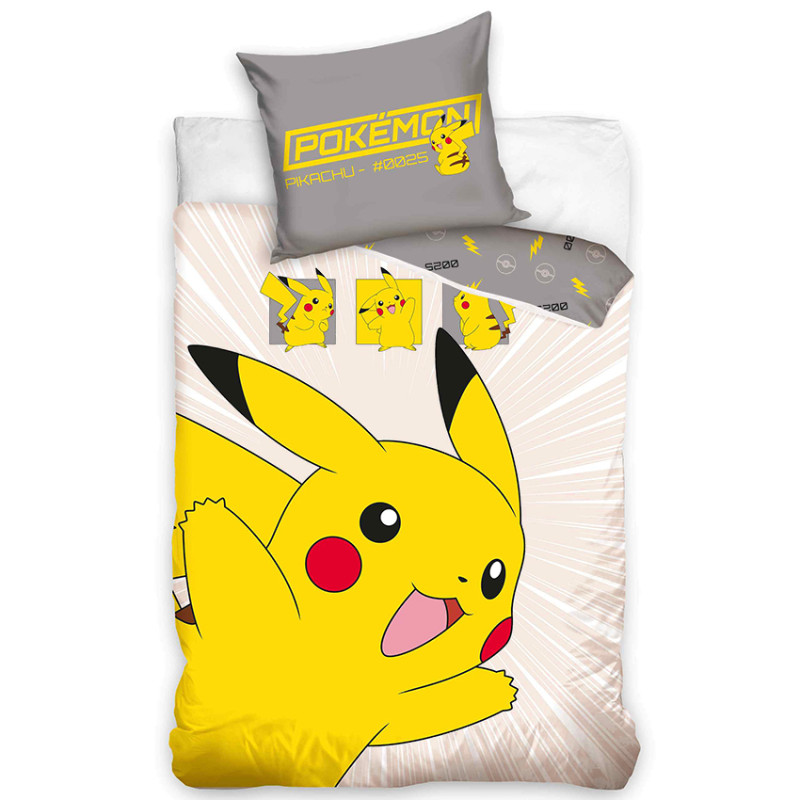 Povlečení Pokémon Pikachu v Akci