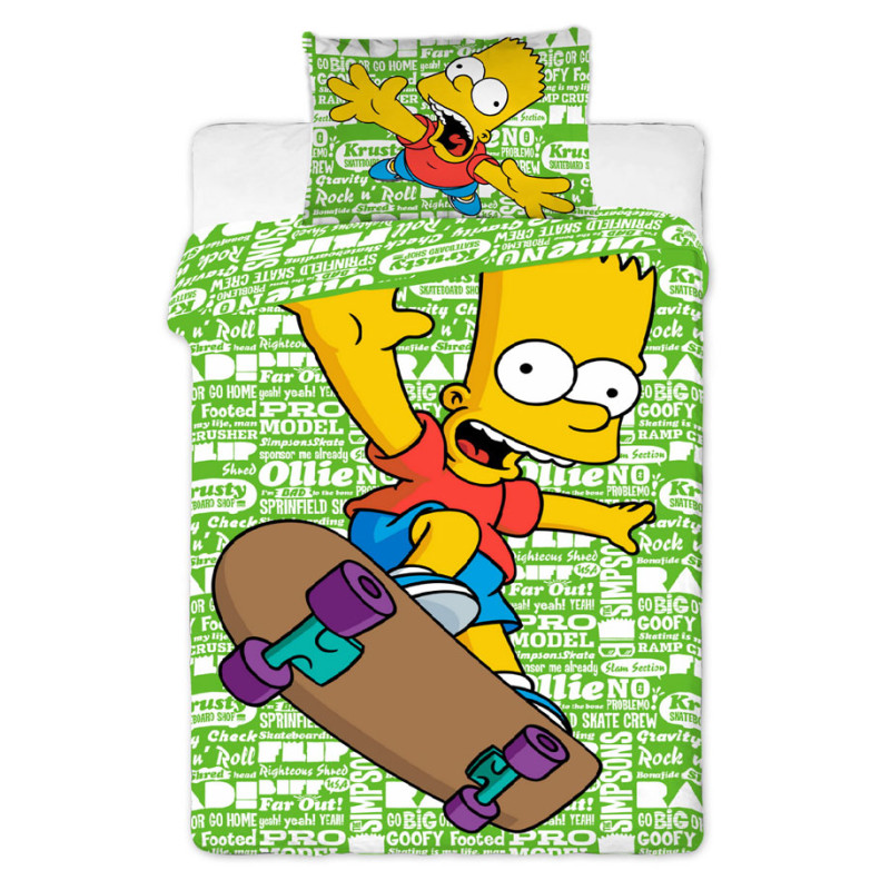 Povlečení Bart Simpson green